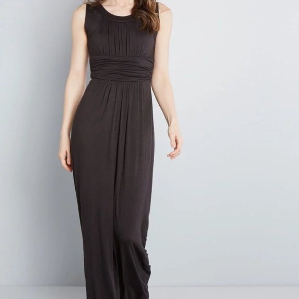 ModCloth Just Love It Black Maxi Dress